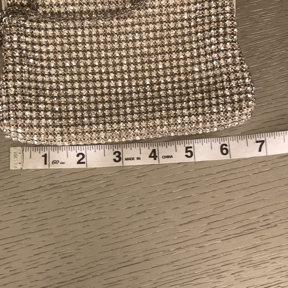 Johann Becker Elegant Vintage Rhinestone Clutch Bag Silver